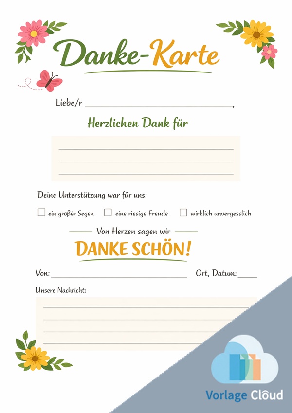 vielen dank karten kostenlos
