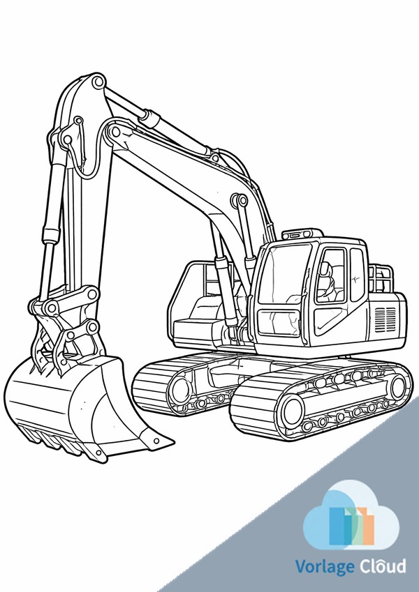 bagger zum ausmalen