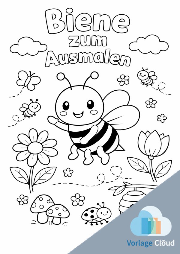 Biene Zum Ausmalen