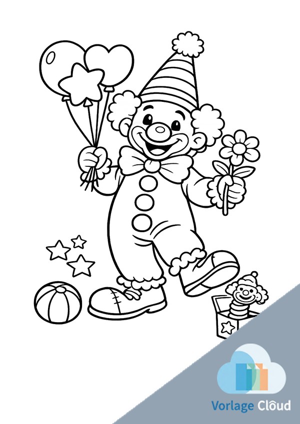 clown ausmalbilder