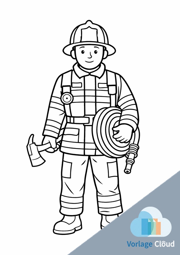 feuerwehrmann ausmalbild