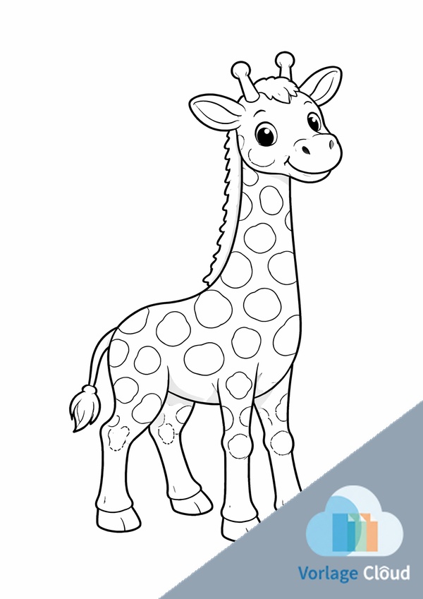 giraffe zum ausmalen