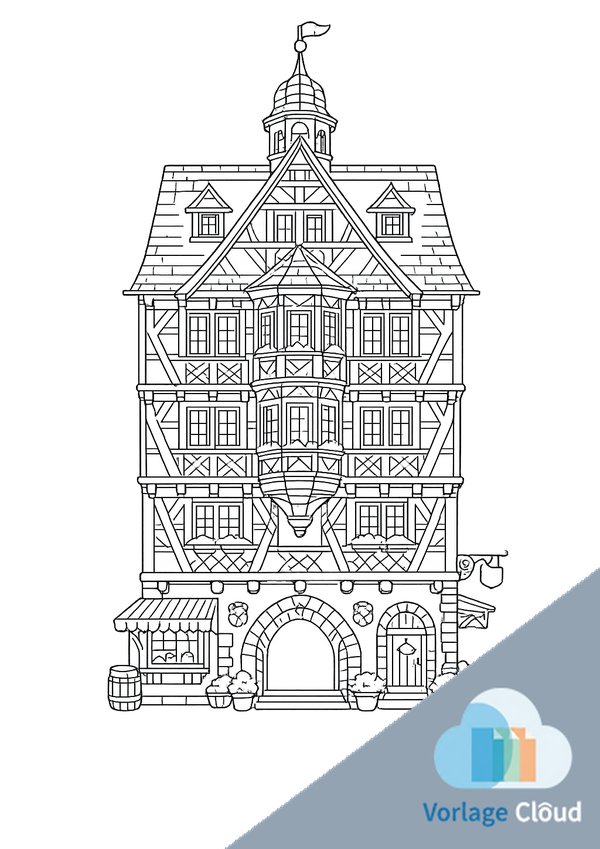 haus vorlage zum ausdrucken