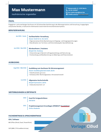 kostenloser tabellarischer lebenslauf docx