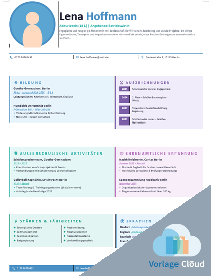 lebenslauf schülerpraktikum