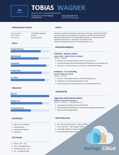 Lebenslauf Studium Ohne Abschluss Word