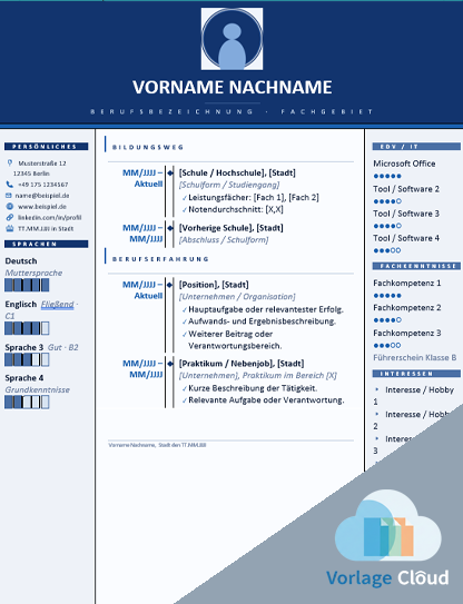lebenslauf vorlage schüler