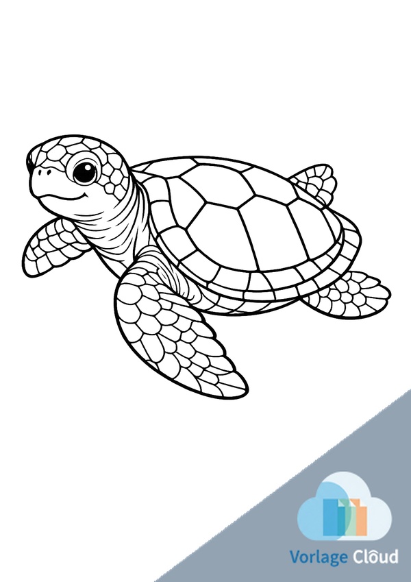 schildkröte zum ausmalen