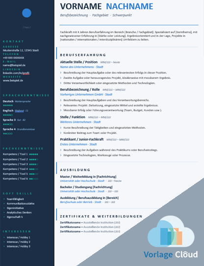 tabellarischer lebenslauf für schüler