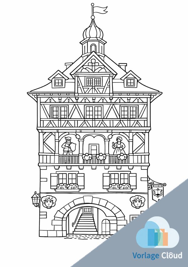 villa ausmalbilder haus zum ausdrucken
