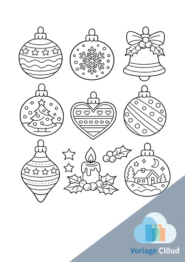 weihnachtskugeln ausmalen