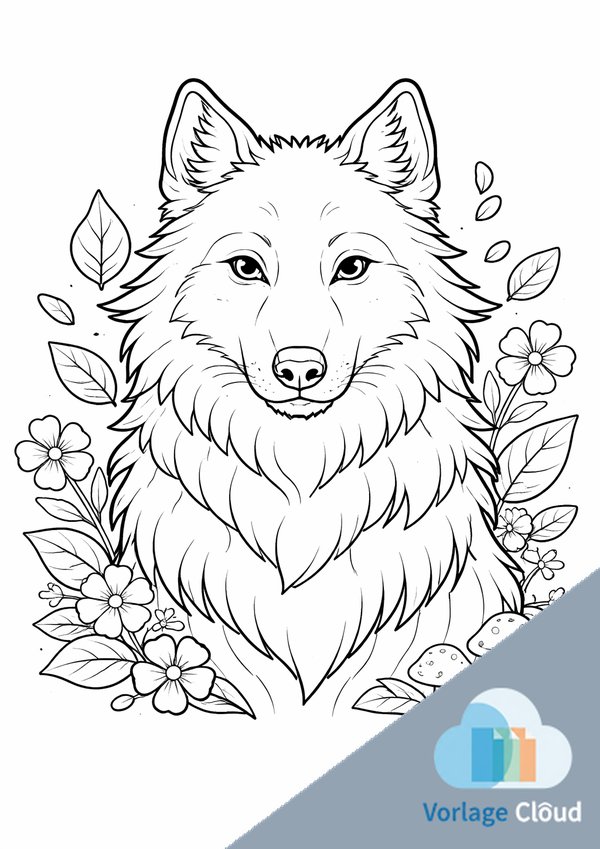 wolf ausmalbilder