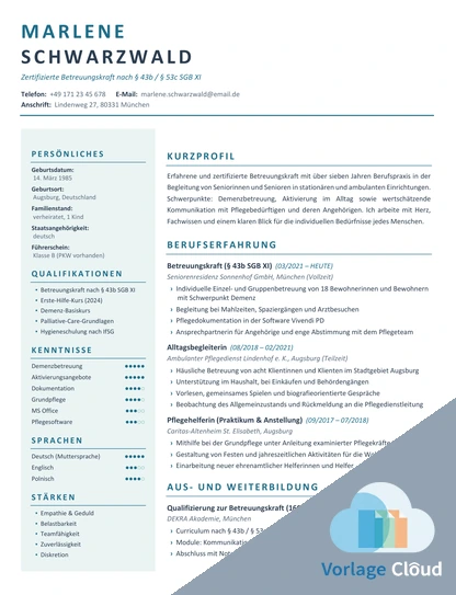 alltagsbegleiter lebenslauf