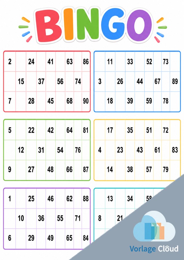 bingo karten bis 90 zum ausdrucken