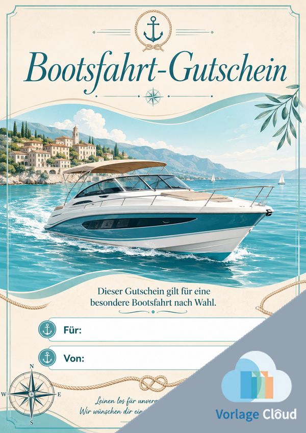 bootsfahrt gutschein zum ausdrucken