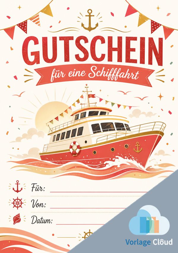 gutschein schifffahrt vorlage