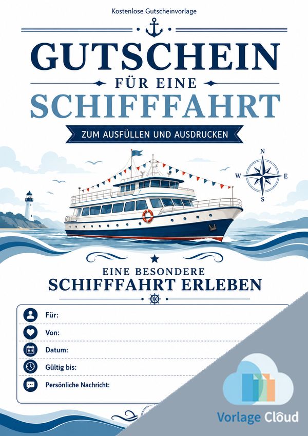 gutschein schifffahrt zum ausdrucken