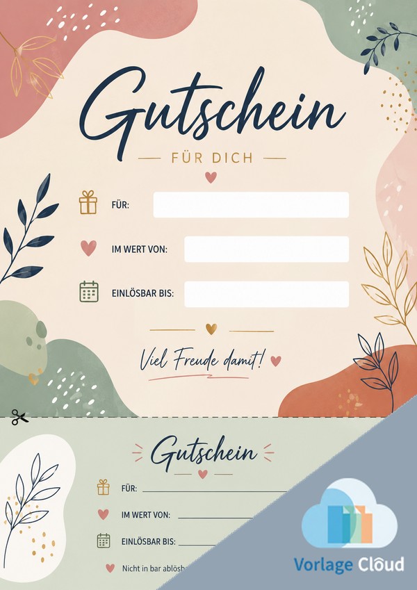 gutscheine zum abreissen