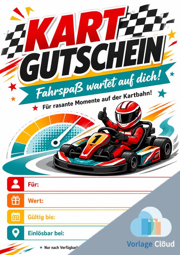 kart gutschein zum ausdrucken