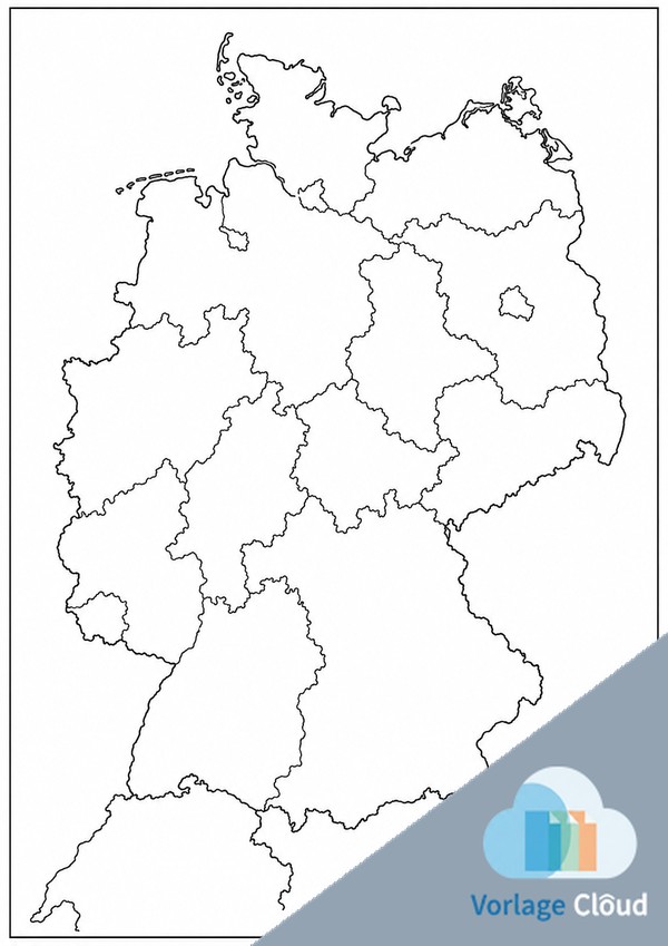 deutschland leere karte