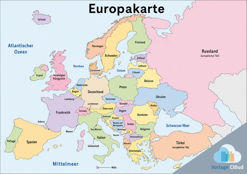 europa karte