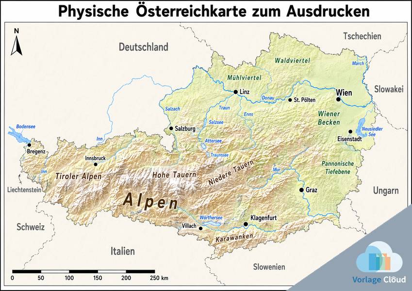 landkarte österreich