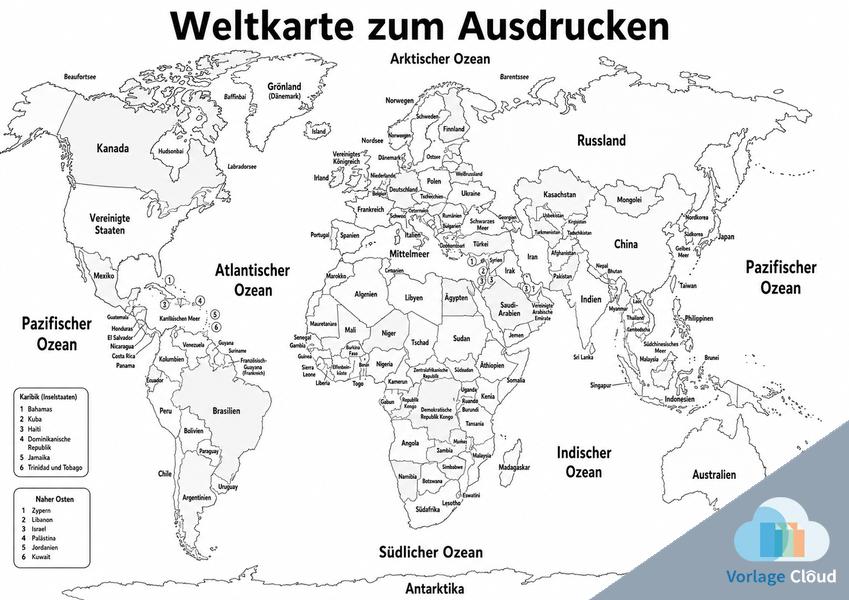 weltkarte schwarz weiss zum ausdrucken