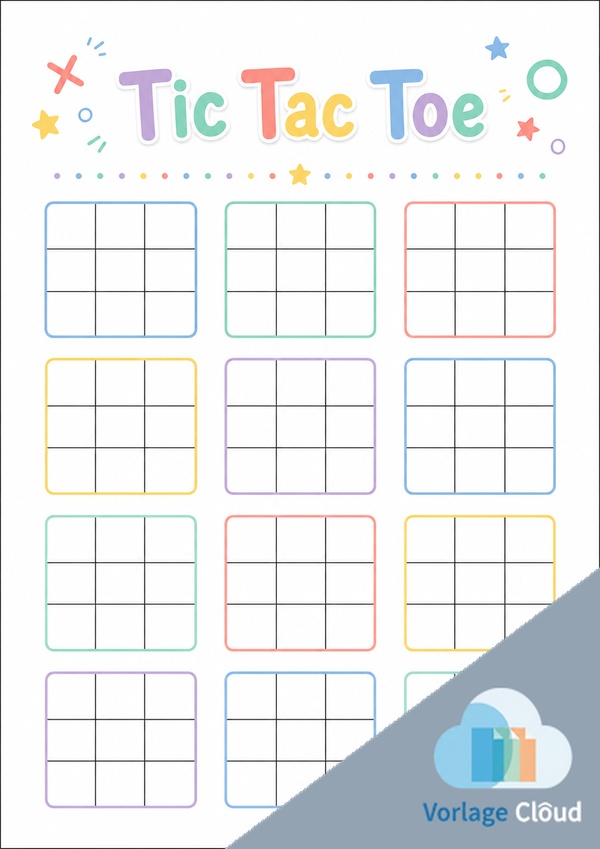 ausdrucken tic tac toe spiel vorlage
