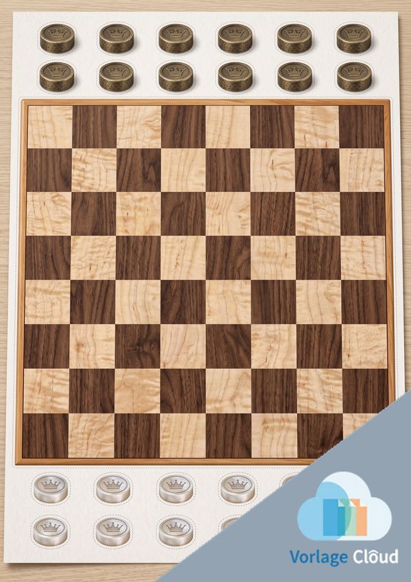 dame spiel vorlage ausdrucken