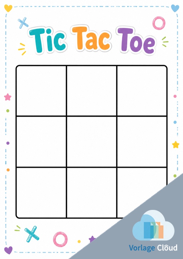 Tic Tac Toe Spiel Ausdrucken Vorlage Wm