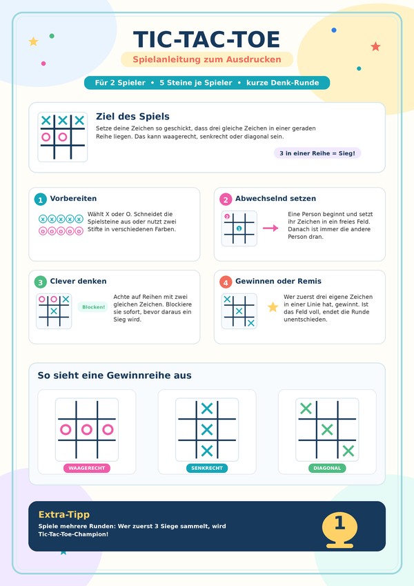 tic tac toe spielanleitung zum ausdrucken