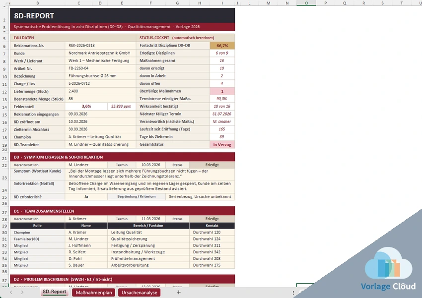 8D Report Format