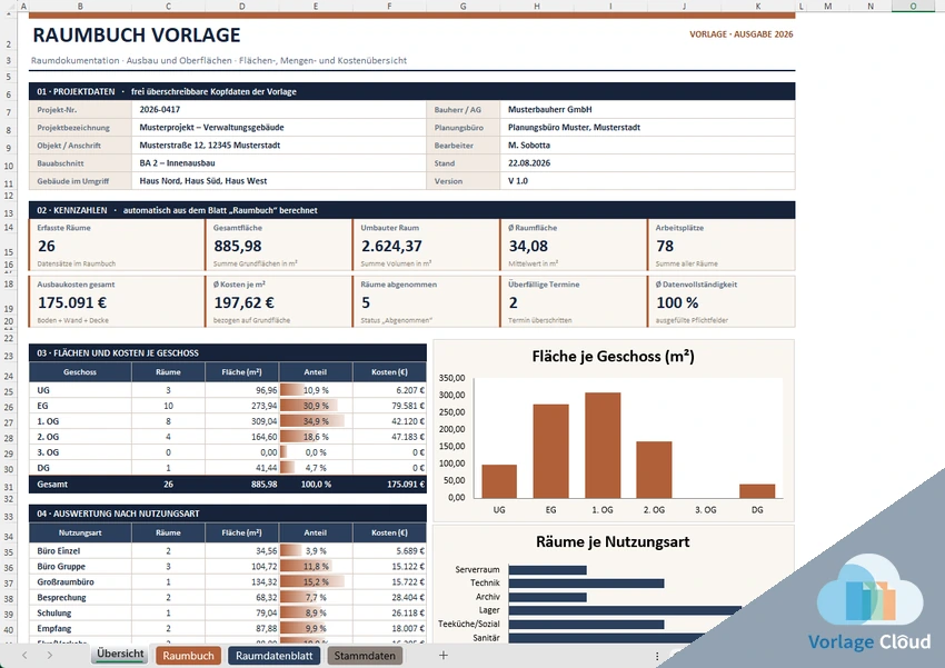 Raumbuch Vorlage