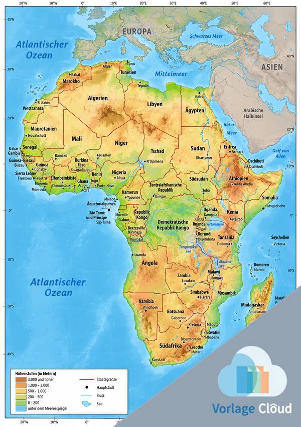 afrika landkarte wm