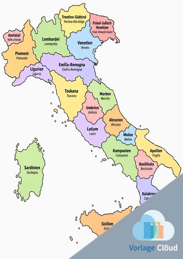 italien landkarte