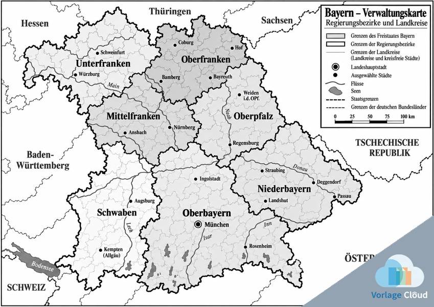 landkarte bayern kostenlos