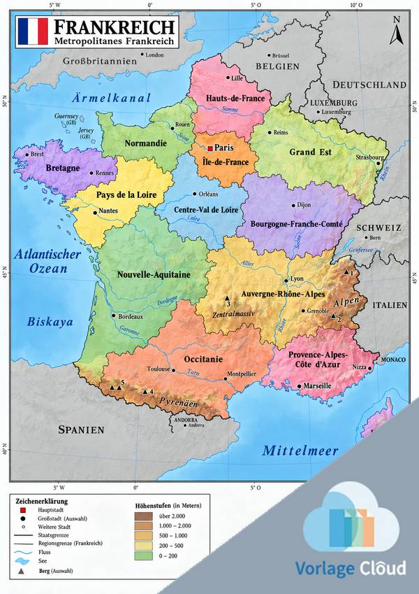 Landkarte Frankreich Kostenlos Wm