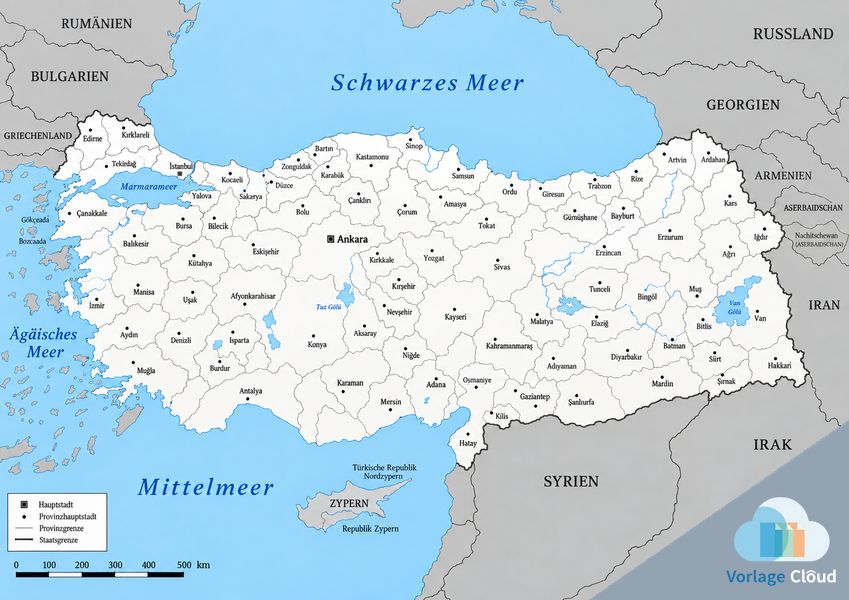 türkei landkarte städte
