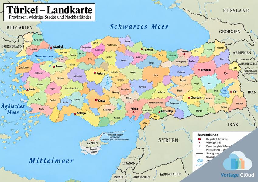 türkei landkarte